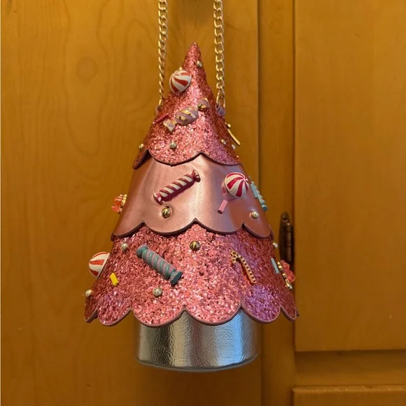 Betsey Johnson - Kitsch Candy Tree Zipper Closure Crossbody Bag Pink - Picture 3 of 7